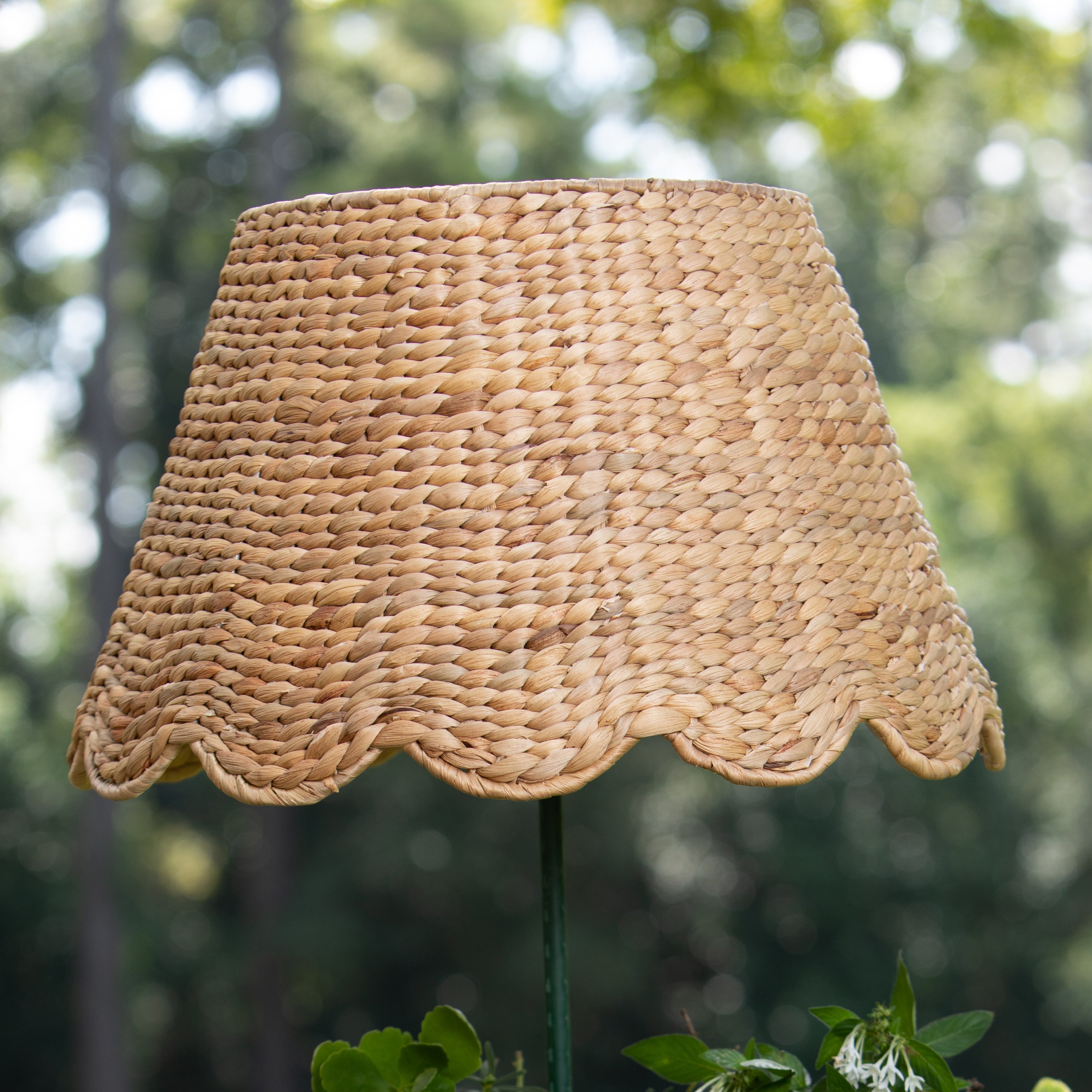 XXL Water Hyacinth Shade Cover - Scalloped in Natural-Noble Designs