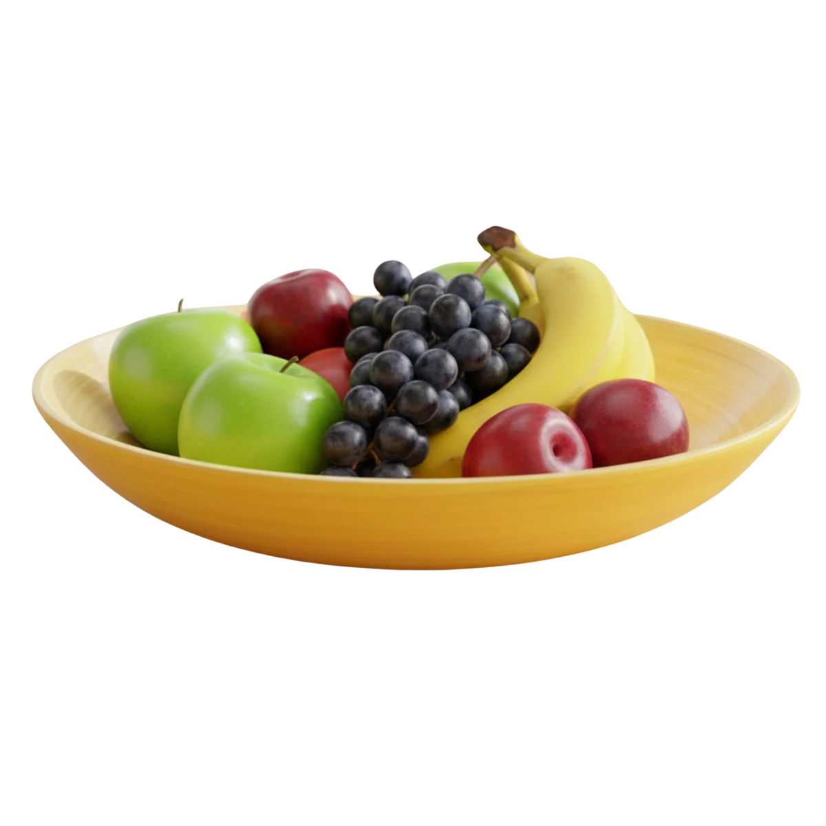 Yellow Bamboo Fruit Bowl - Noble Designs