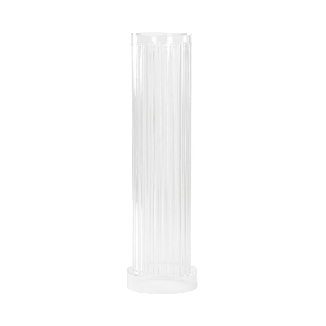 Fluted Acrylic Column - Clear - Noble Designs