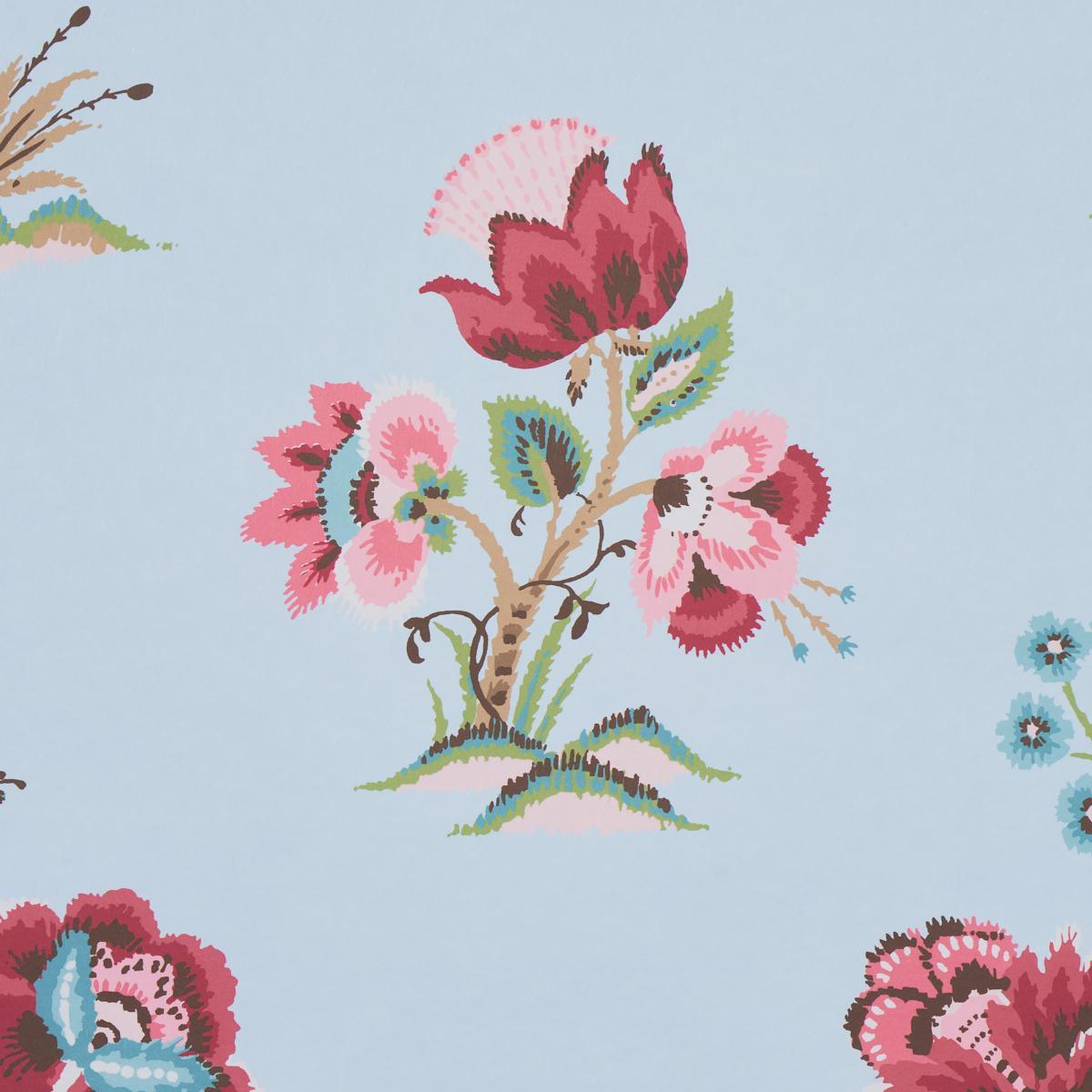 Ashford in Rose & Sky Wallpaper - Noble Designs