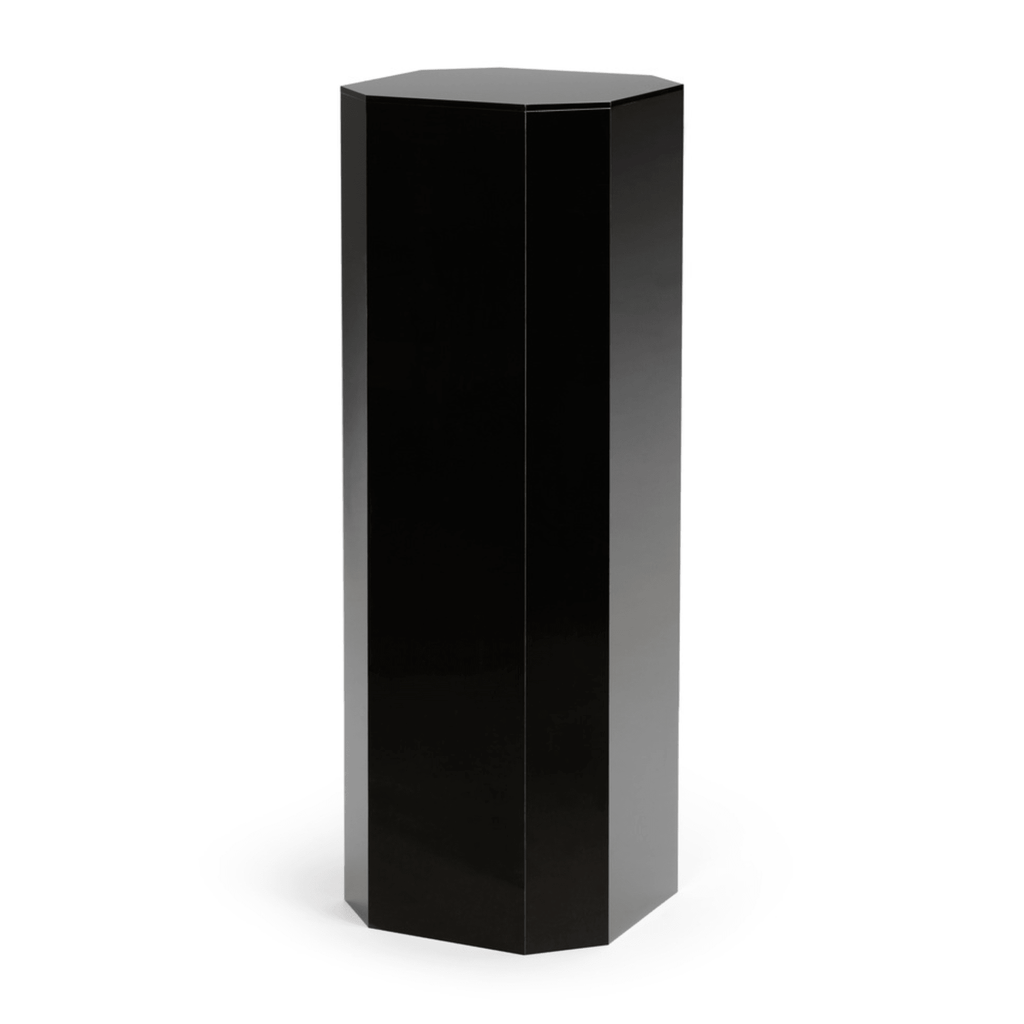 Black Acrylic Beveled Pedestal - Noble Workroom