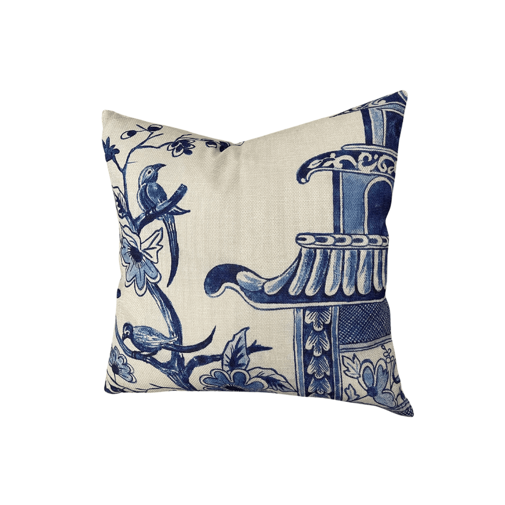 Blue and White Pillows, Set of 4 - Noble Workroom