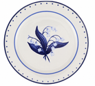Lily of the Valley Blue and White Dinner Plate