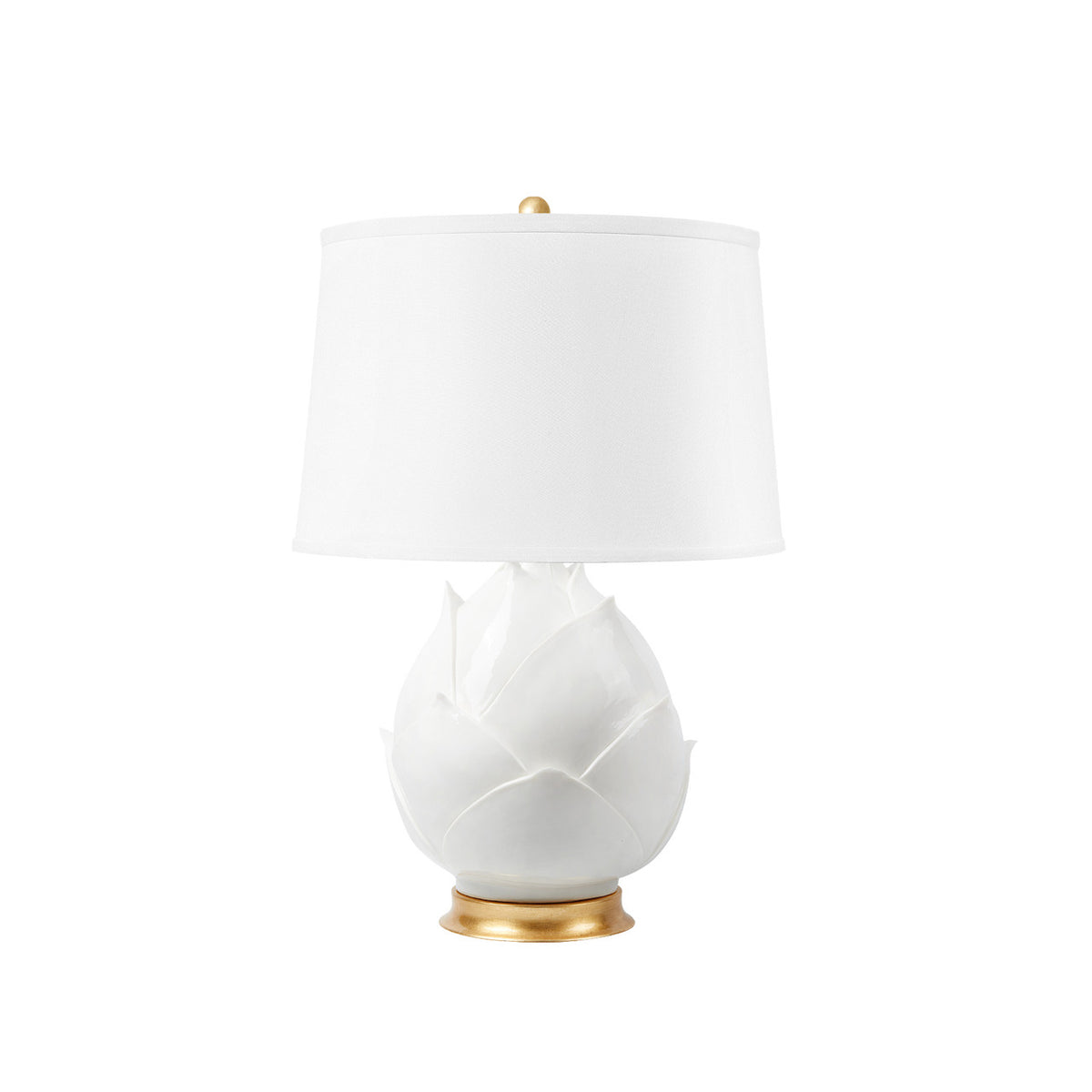 Budding Lamp Without Shade, Blanc de Chine - Noble Designs