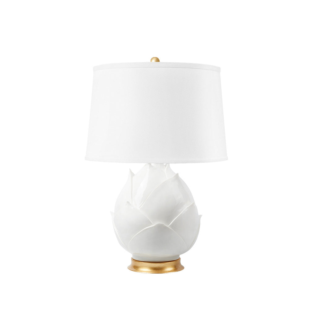 Budding Lamp Without Shade, Blanc de Chine - Noble Designs