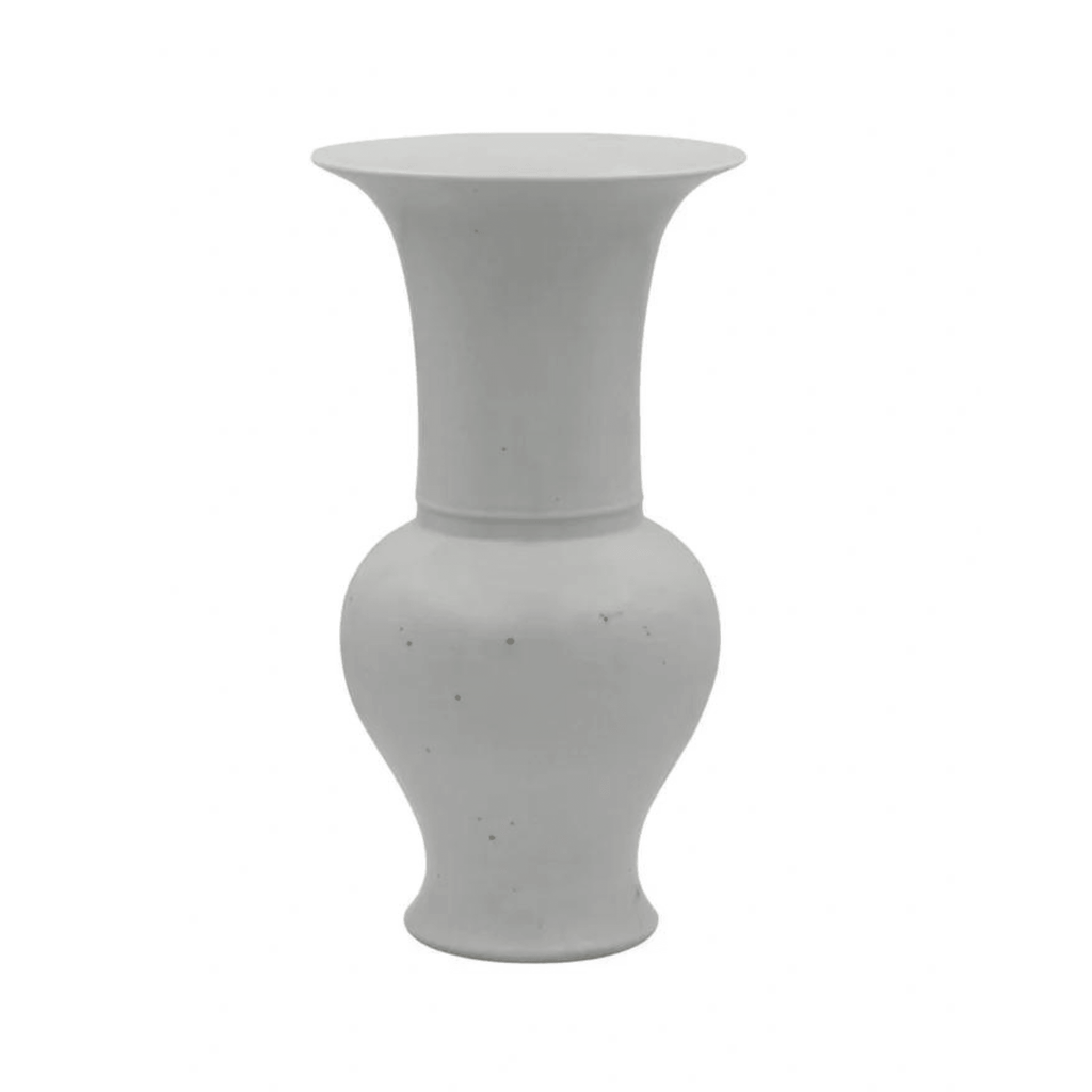 Busan White Baulster Vase - Noble Designs