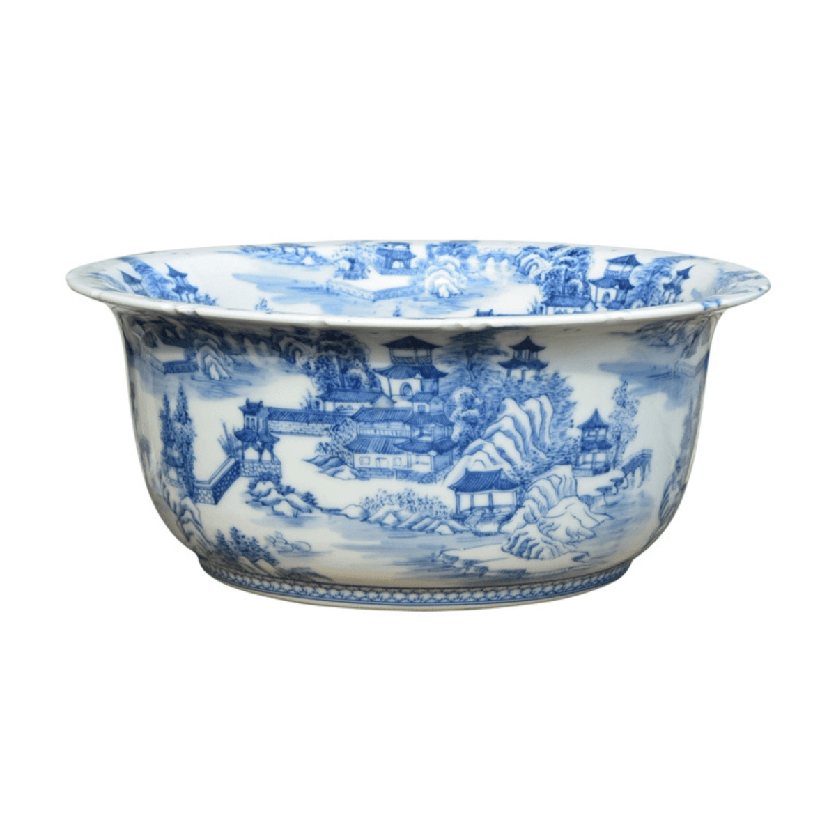 Chinoiserie Blue & White Bowl - Noble Designs