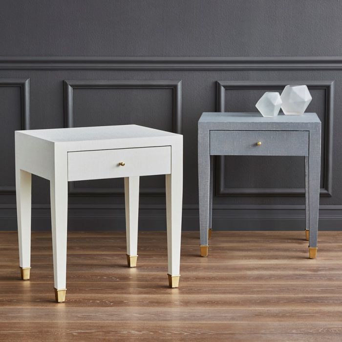 Claudette 1-Drawer Side Table - Noble Designs