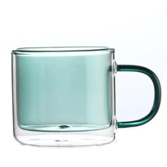 Colored Double Wall Insulated Glass Mugs - Noble Designs