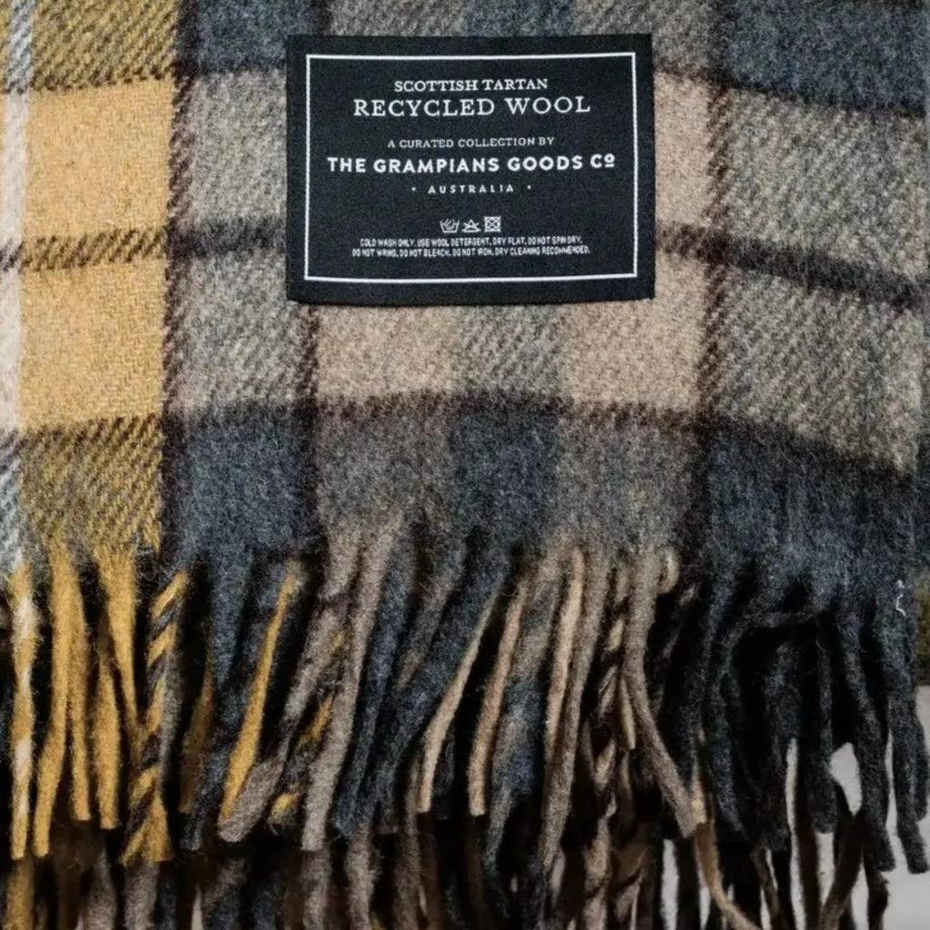 Recycled Wool Heritage Tartan Blanket - Noble Designs