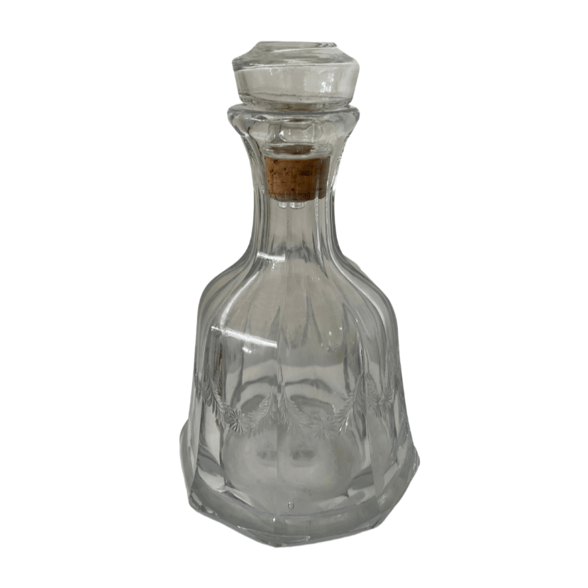 Etched Floral Glass Decanter - Noble Designs