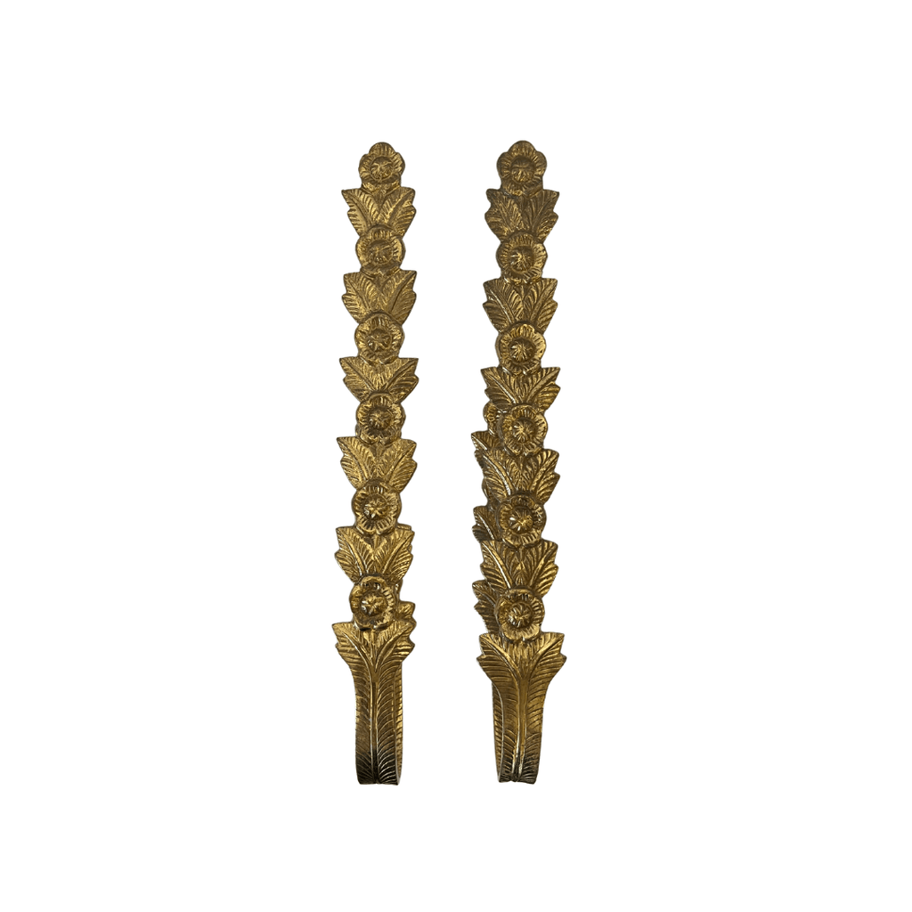 Floral Brass Wall Set - Noble Designs