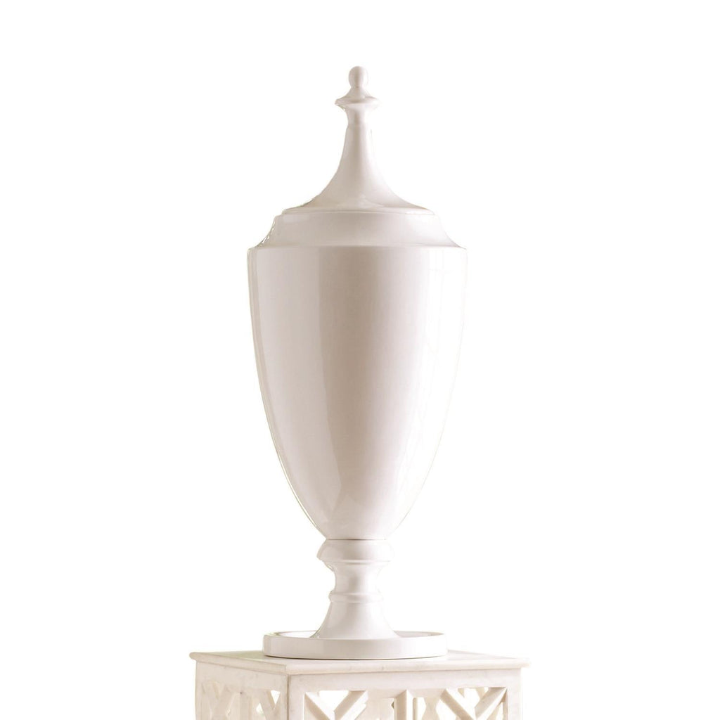 Grande Urn With Lid - White - Noble Designs