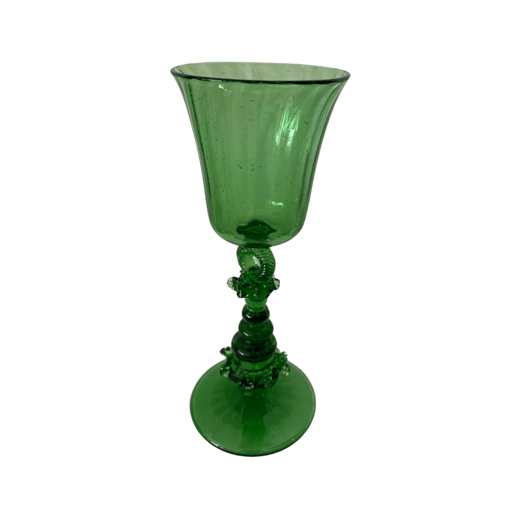 Green Tall Glassware, Set of 9 - Noble Workroom