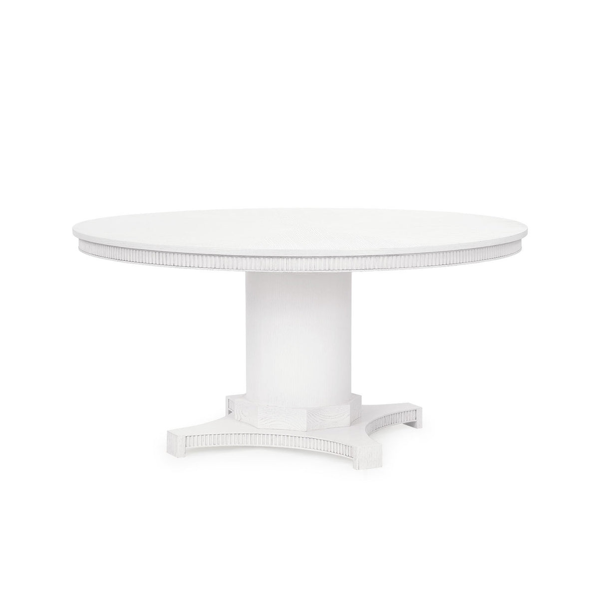 Kinsley Dining Table in Glazed Whisper White - Noble Designs