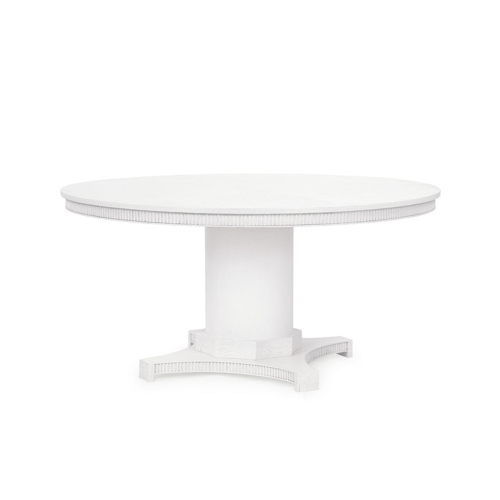 Kinsley Dining Table in Glazed Whisper White - Noble Designs