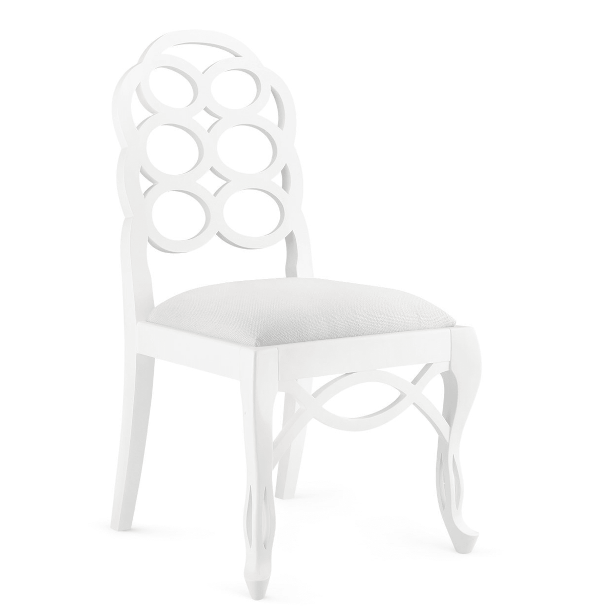 Loop Side Chair in Eggshell White - Noble Designs