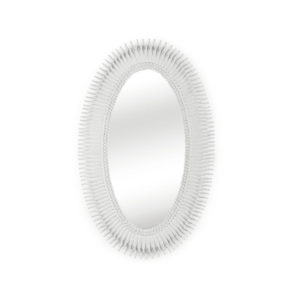 Lucius Mirror in White - Noble Designs