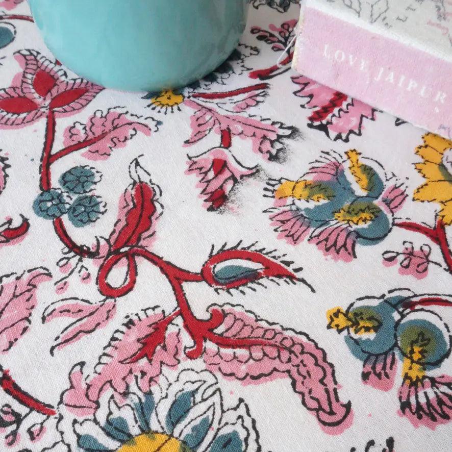 “Luna” Printed Cotton Rectangle Tablecloth - Noble Designs
