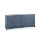 Meredith Extra Large 4-Door Cabinet in Navy Blue - Noble Workroom