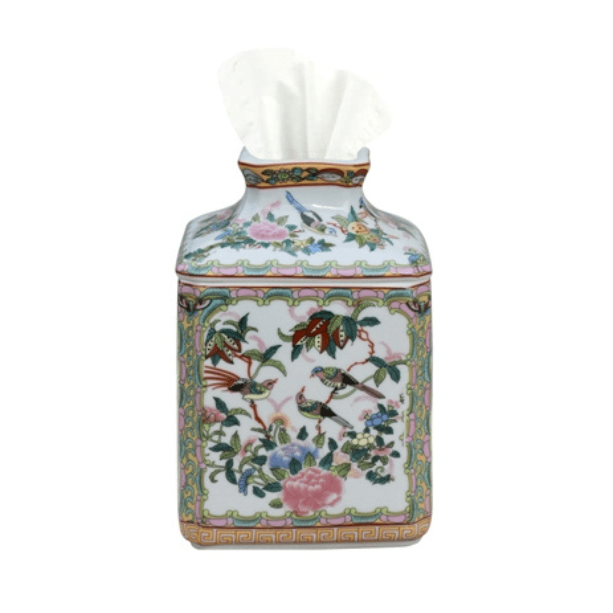 Multi Chinoiserie Tissue Holder