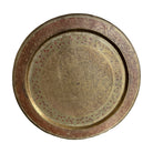 Etched Brass Tray with Red Enamel - Noble Designs