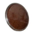 Round Silver Tray with Wood Formica Insert - Noble Designs