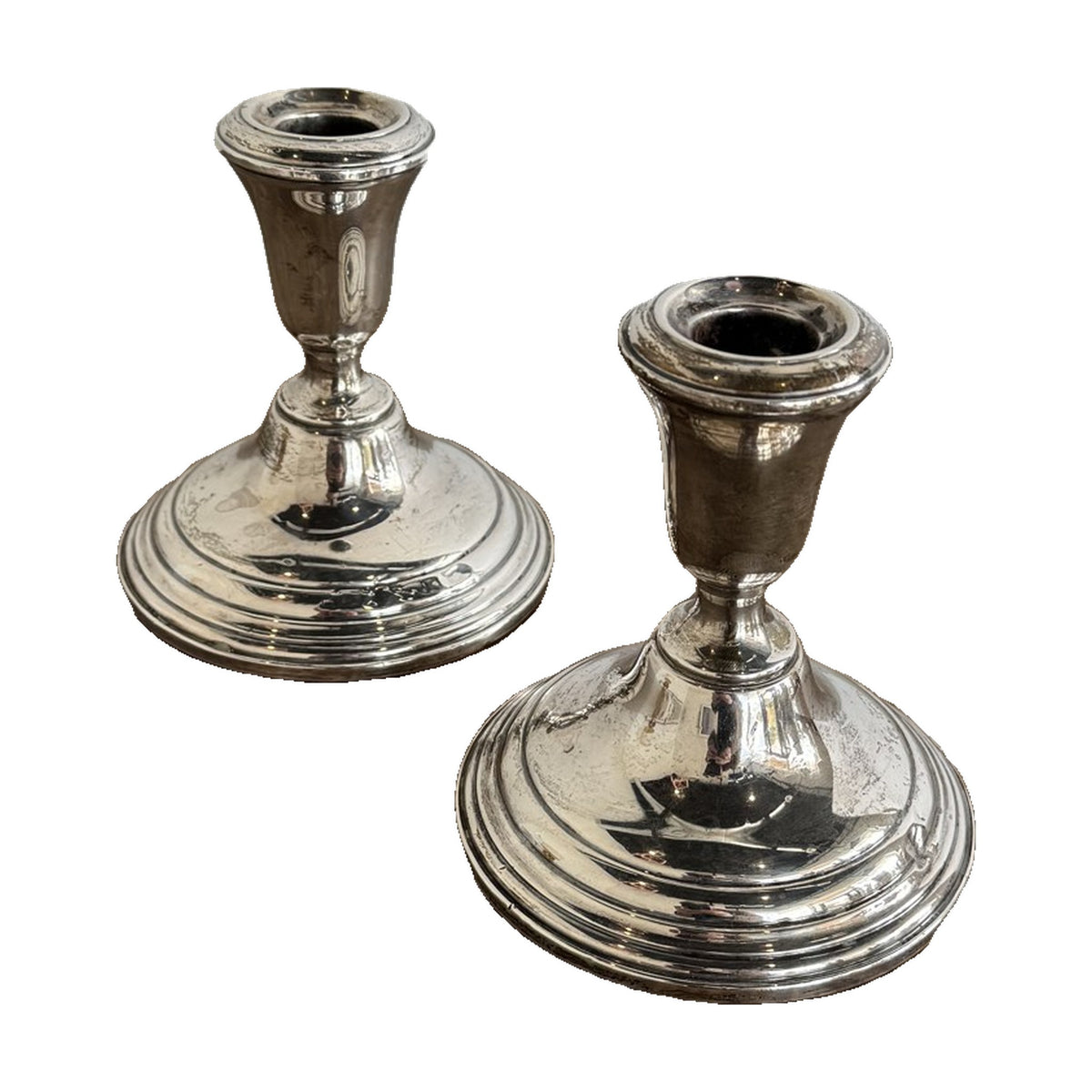 Towle Sterling Silver Candlesticks, Set of 2 - Noble Designs