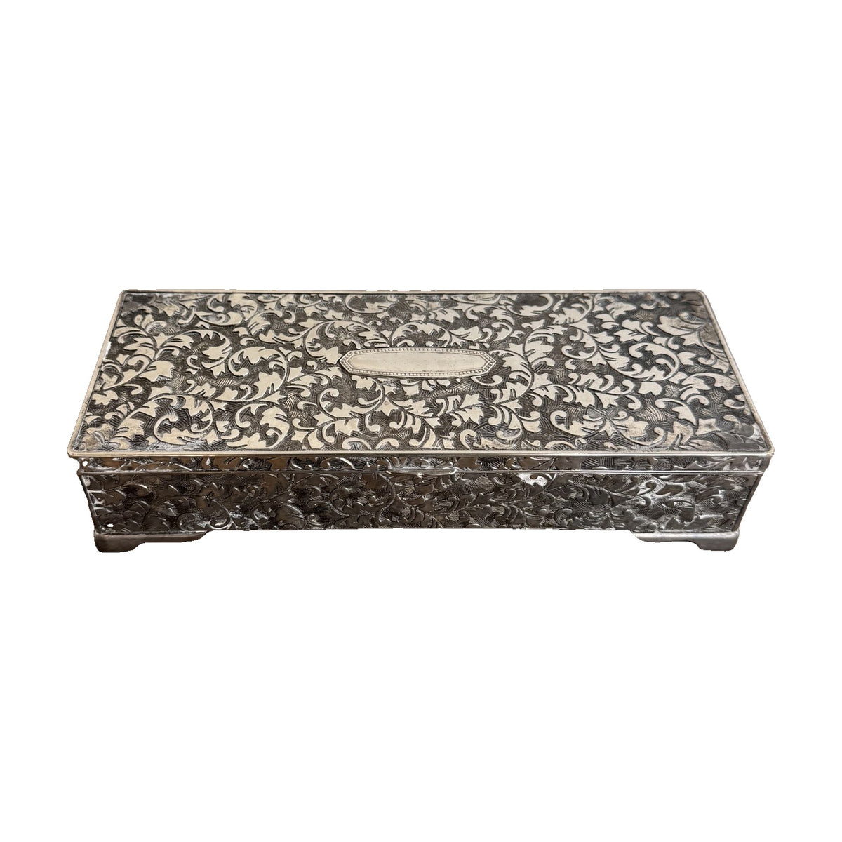 Rectangular Silver Jewelry Box - Noble Designs