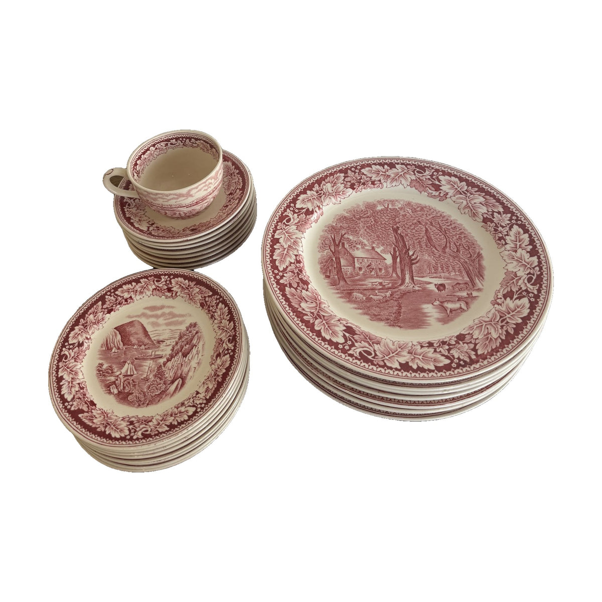 Currier & Ives Dinnerware Set, Service for 8 - Noble Designs
