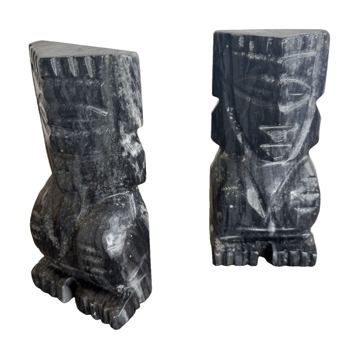 Hand Carved Marble Bookends - Noble Designs