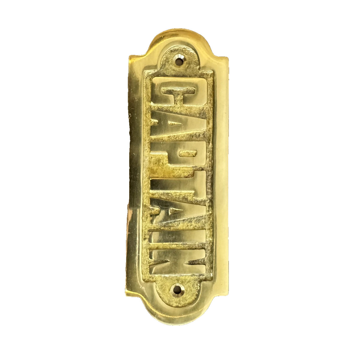Brass Captain Sign - Noble Designs