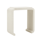 Notched Waterfall Console in Grasscloth - Noble Workroom