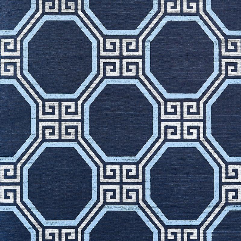 Octavia Sisal in Navy Wallpaper - Noble Designs