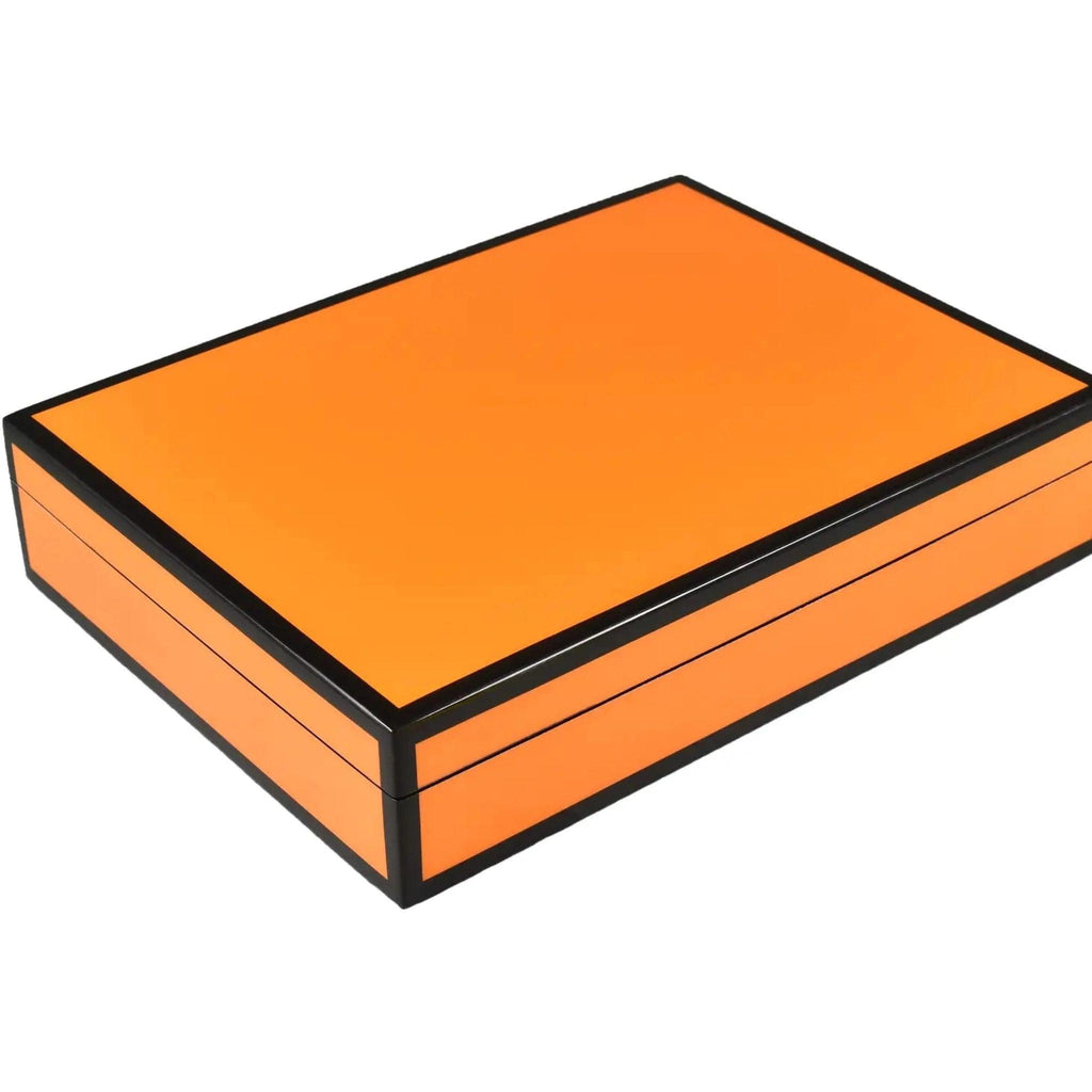 Orange with Black - Stationery Box - Noble Designs
