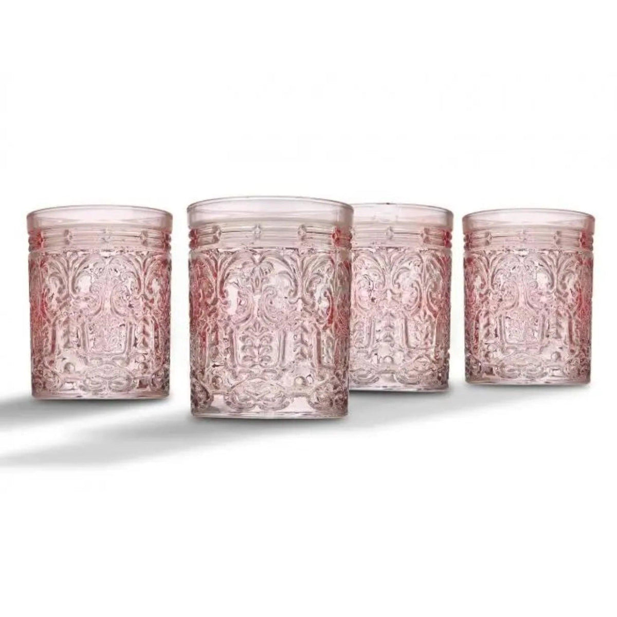 Pink Jax Old Fashioned Glasses, Set of 4 - Noble Designs
