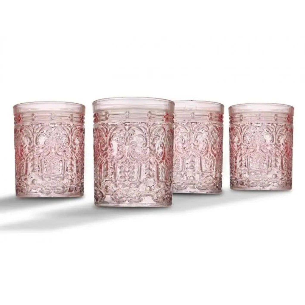 Set of Four Jax Pink Drinkware - Noble Designs