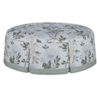 Studio C Round Skirted Ottoman - Noble Designs