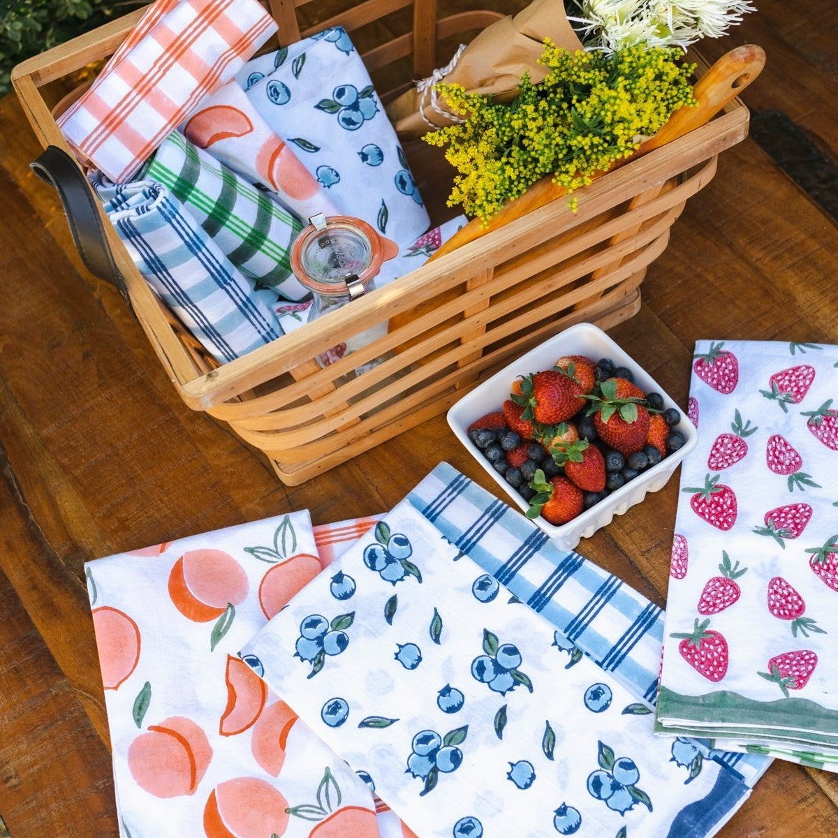 Tea Towel in Blueberry - Noble Designs