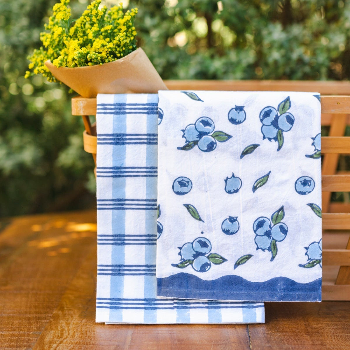 Tea Towel in Blueberry - Noble Designs