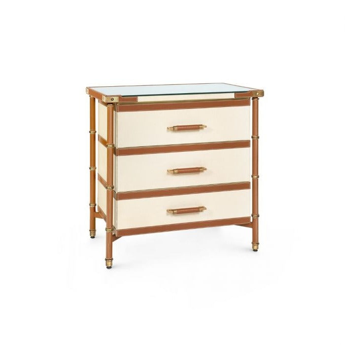 Toulon 3-Drawer Side Table - Noble Designs