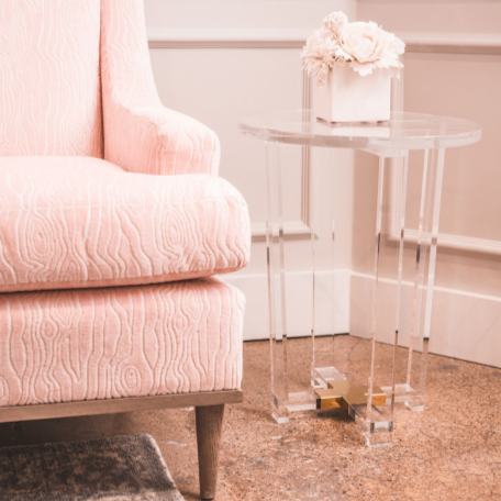 Otis Side Table, Clear - Noble Designs