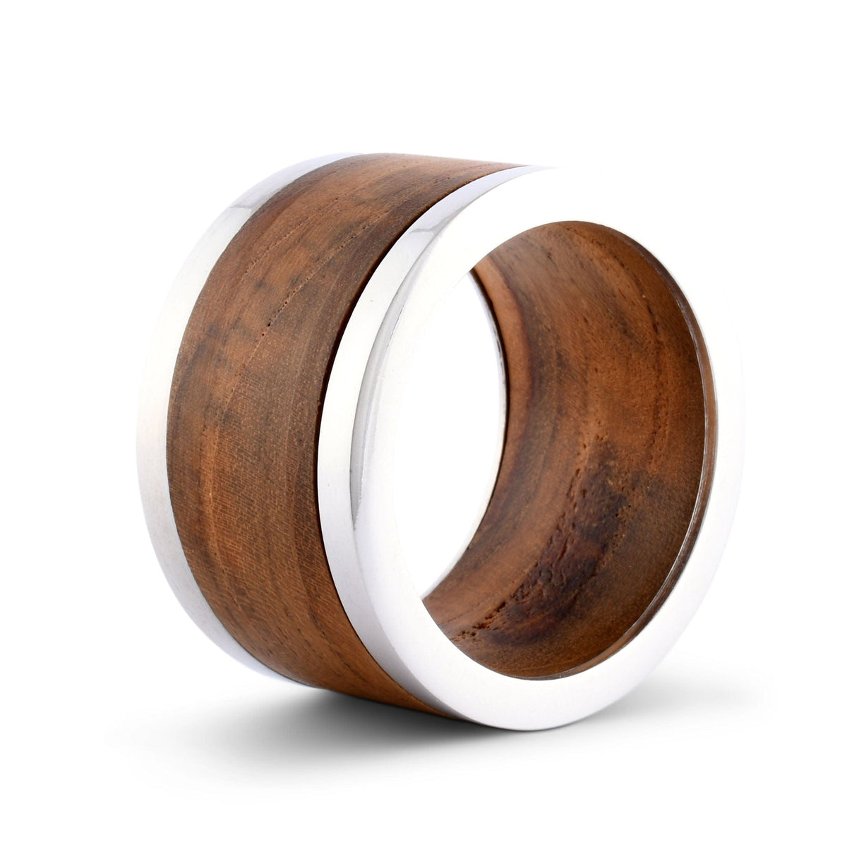 Modern Tribeca Teak Napkin Ring - Noble Designs