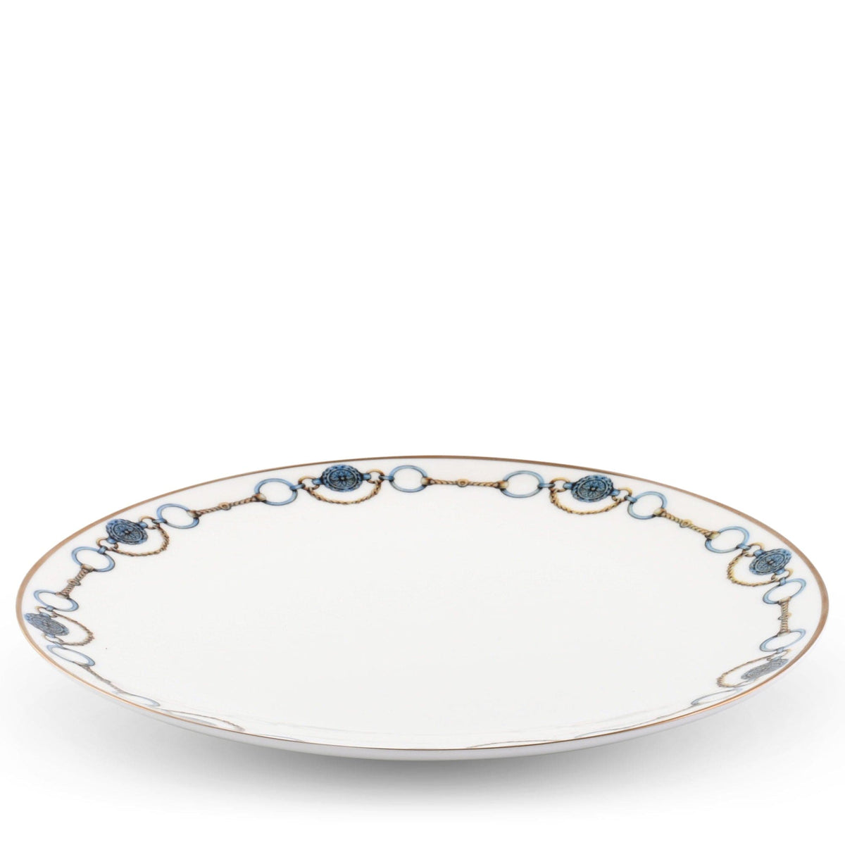 Amarillo Concho Pattern Bone China Round Charger Plate - Noble Designs