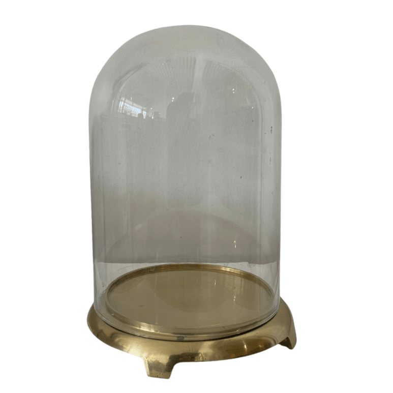 Vintage Brass Glass Cloche - Noble Designs