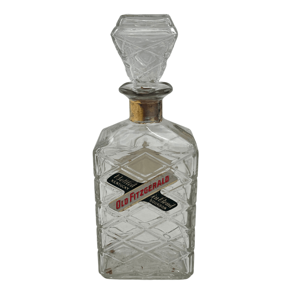 Vintage Old Fitzgerald Bourbon Glass Canister - Noble Designs