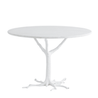 White Faux Bois Dining Table - Noble Designs