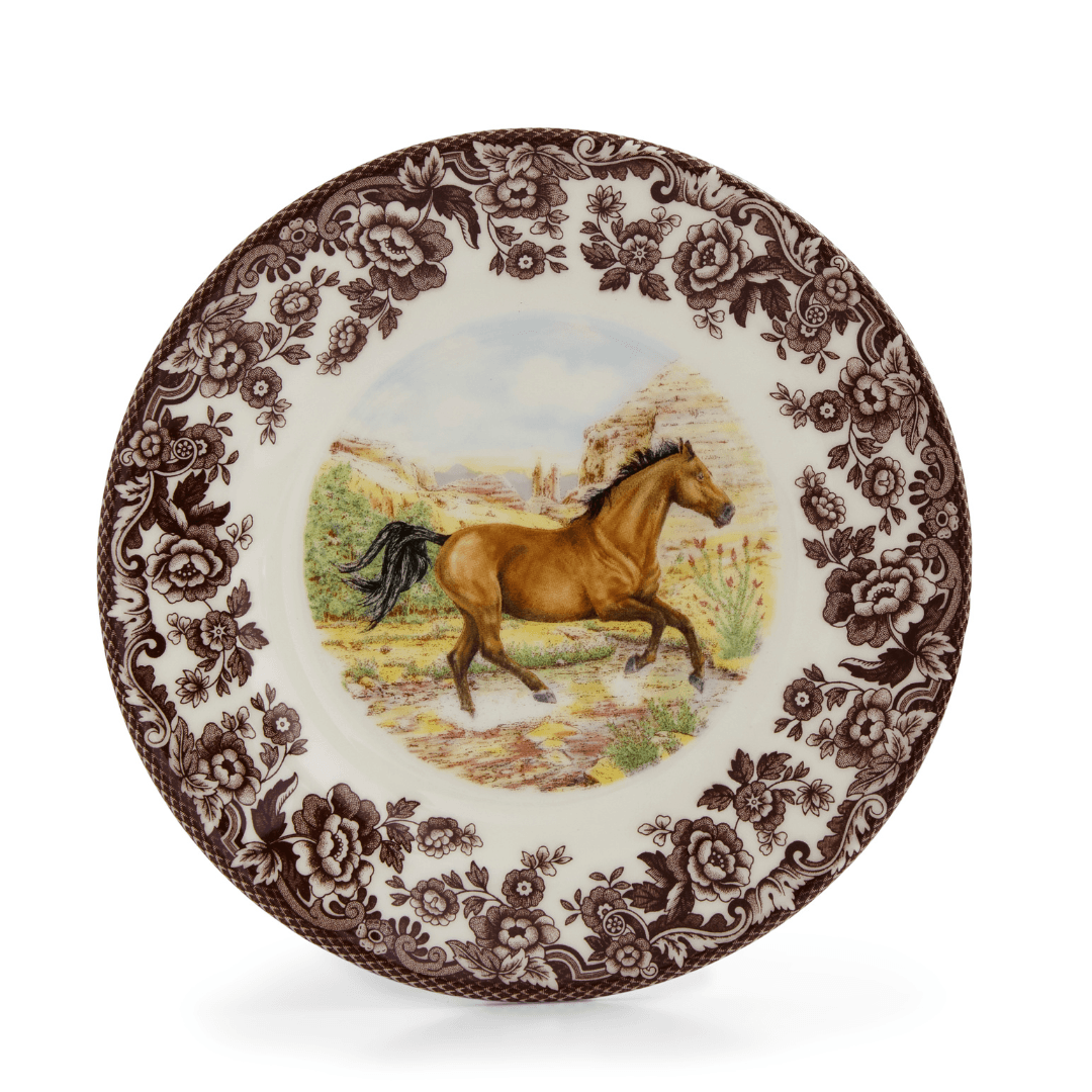 Spode Woodland Salad Plate 8 Inch (American Quarter Horse) - Noble Designs